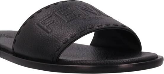 Fendi Leren sandaal met logodetail