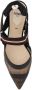 Fendi Mesh Toe Sling-Back Kitten Heel Pumps - Thumbnail 2