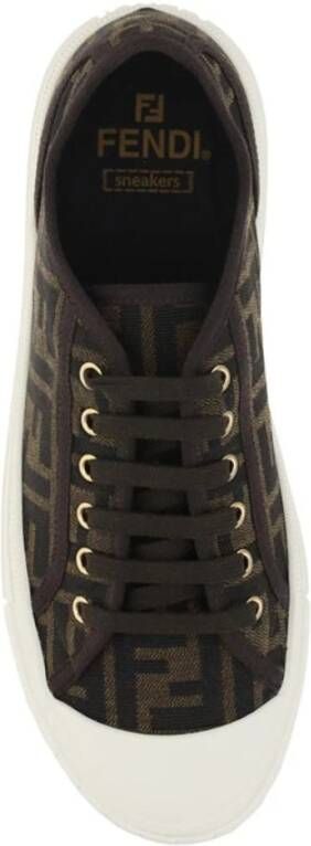 Fendi Monochrome Stads Sneakers