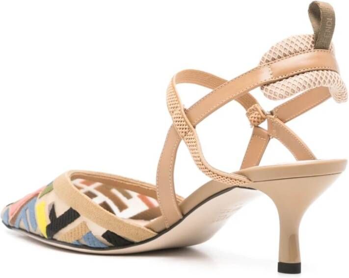 Fendi Multicolor Kitten Heel Schoenen