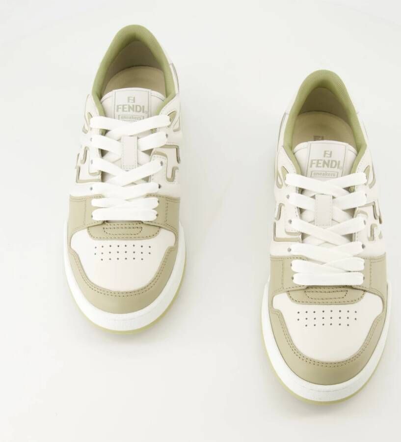 Fendi Olijfgroene Match Sneakers Lente-Zomer 2025