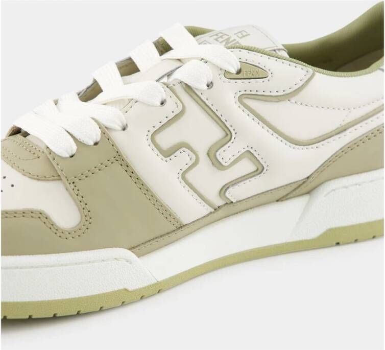Fendi Sage Match Leren Sneakers