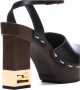 Fendi Leren pumps met decoratieve hak Black Dames - Thumbnail 9