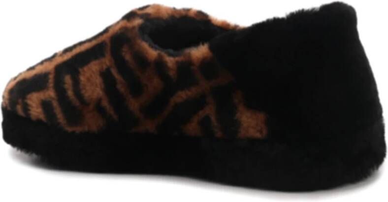 Fendi Luxe Bonten Slippers Bruin Heren