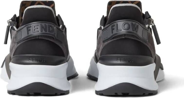 Fendi Sneakers met elastische band en diagonale F