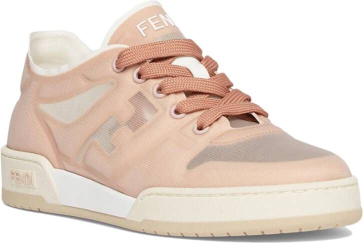 Fendi Roze Triple Layer Sneakers Roze Dames