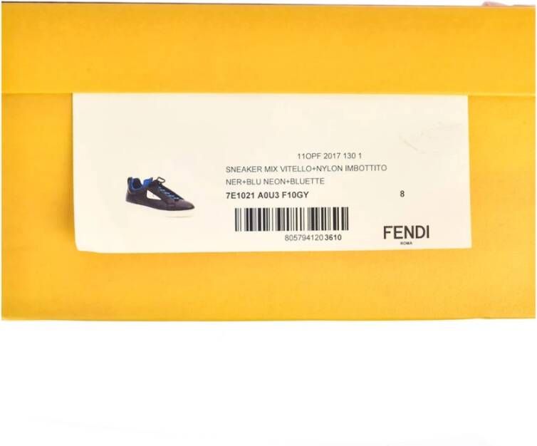 Fendi Sportieve Sneakers Zwart Heren