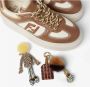 Fendi Stijlvolle kalfsleren sneaker met rubberen versieringen - Thumbnail 2