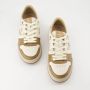 Fendi Bruine Sneakers Wit Leer Rubberen Zool Multicolor Heren - Thumbnail 2