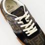 Fendi Zwarte Veterschoenen met FF Stofdetails Black Dames - Thumbnail 5