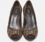 Fendi Vintage Pre-owned Canvas heels Brown Dames - Thumbnail 3