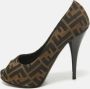 Fendi Vintage Pre-owned Canvas heels Brown Dames - Thumbnail 2