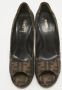 Fendi Vintage Pre-owned Canvas heels Brown Dames - Thumbnail 3