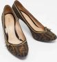 Fendi Vintage Pre-owned Canvas heels Brown Dames - Thumbnail 4