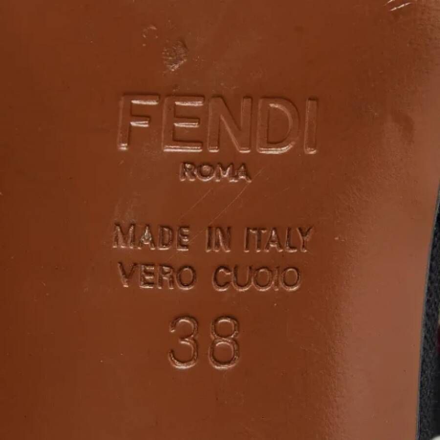 Fendi Vintage Pre-owned Canvas heels Multicolor Dames