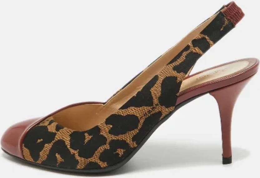 Fendi Vintage Pre-owned Canvas heels Red Dames