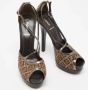 Fendi Vintage Pre-owned Canvas sandals Beige Dames - Thumbnail 4