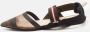 Fendi Vintage Pre-owned Canvas sandals Black Dames - Thumbnail 2