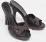 Fendi Vintage Pre-owned Canvas sandals Black Dames - Thumbnail 4