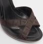 Fendi Vintage Pre-owned Canvas sandals Black Dames - Thumbnail 8