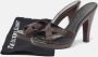 Fendi Vintage Pre-owned Canvas sandals Black Dames - Thumbnail 9