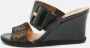 Fendi Vintage Pre-owned Canvas sandals Black Dames - Thumbnail 2