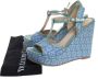 Fendi Vintage Pre-owned Canvas sandals Blue Dames - Thumbnail 8