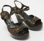 Fendi Vintage Pre-owned Canvas sandals Brown Dames - Thumbnail 3
