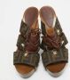 Fendi Vintage Pre-owned Canvas sandals Brown Dames - Thumbnail 3