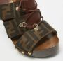 Fendi Vintage Pre-owned Canvas sandals Brown Dames - Thumbnail 7