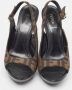 Fendi Vintage Pre-owned Canvas sandals Brown Dames - Thumbnail 3