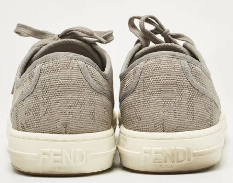 Fendi Vintage Pre-owned Canvas sneakers Gray Dames