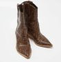 Fendi Vintage Pre-owned Coated canvas boots Brown Dames - Thumbnail 4