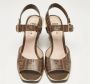 Fendi Vintage Pre-owned Coated canvas sandals Brown Dames - Thumbnail 3