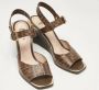 Fendi Vintage Pre-owned Coated canvas sandals Brown Dames - Thumbnail 4