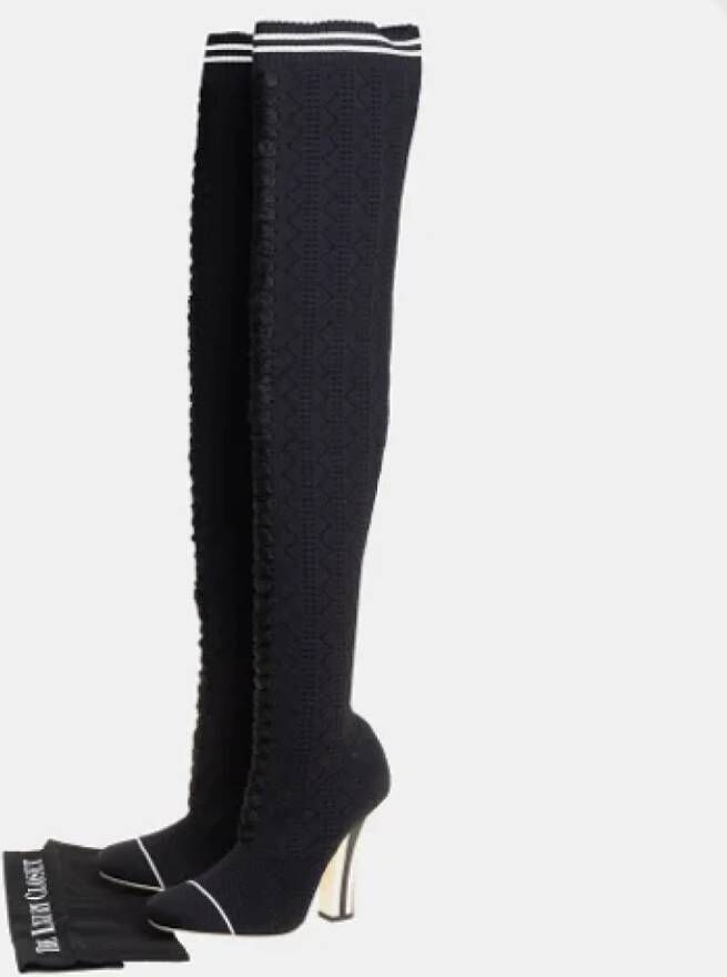 Fendi Vintage Pre-owned Fabric boots Black Dames