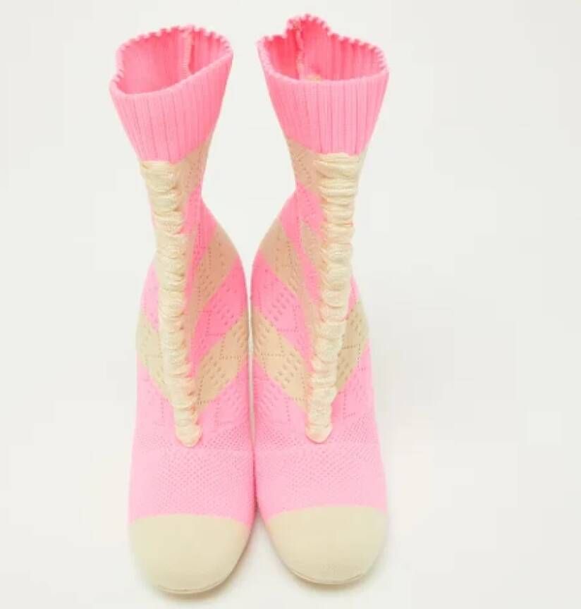 Fendi Vintage Pre-owned Fabric boots Pink Dames