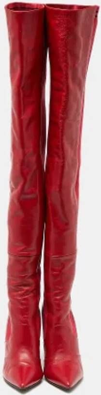 Fendi Vintage Pre-owned Fabric boots Red Dames
