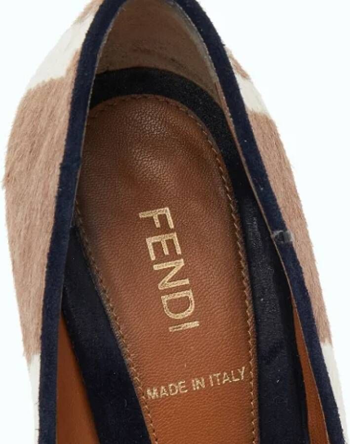 Fendi Vintage Pre-owned Fabric heels Beige Dames