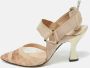 Fendi Vintage Pre-owned Fabric heels Beige Dames - Thumbnail 2