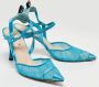 Fendi Vintage Pre-owned Fabric heels Blue Dames - Thumbnail 4