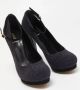 Fendi Vintage Pre-owned Fabric heels Blue Dames - Thumbnail 4