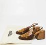 Fendi Vintage Pre-owned Fabric heels Brown Dames - Thumbnail 9