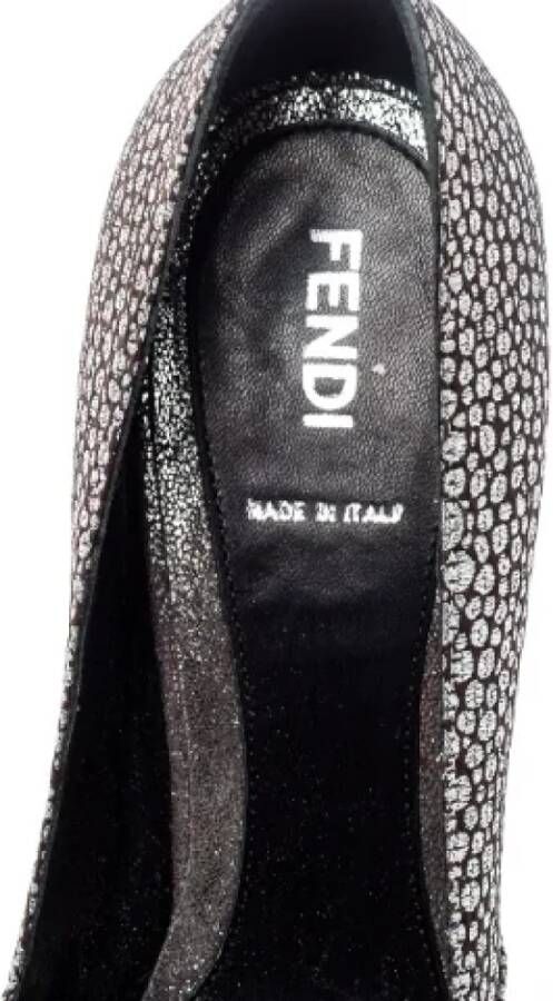 Fendi Vintage Pre-owned Fabric heels Gray Dames