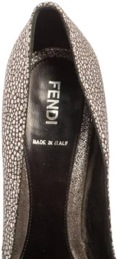 Fendi Vintage Pre-owned Fabric heels Gray Dames