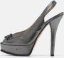Fendi Vintage Pre-owned Fabric heels Gray Dames - Thumbnail 2