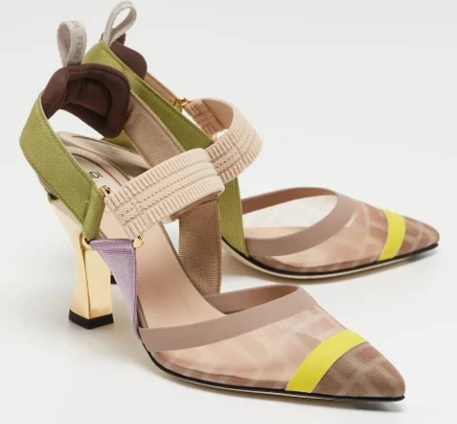 Fendi Vintage Pre-owned Fabric heels Multicolor Dames