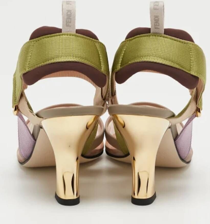Fendi Vintage Pre-owned Fabric heels Multicolor Dames