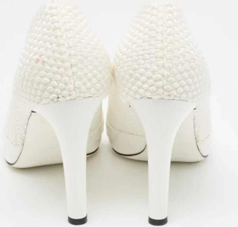 Fendi Vintage Pre-owned Fabric heels White Dames