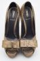 Fendi Vintage Pre-owned Fabric heels Yellow Dames - Thumbnail 3